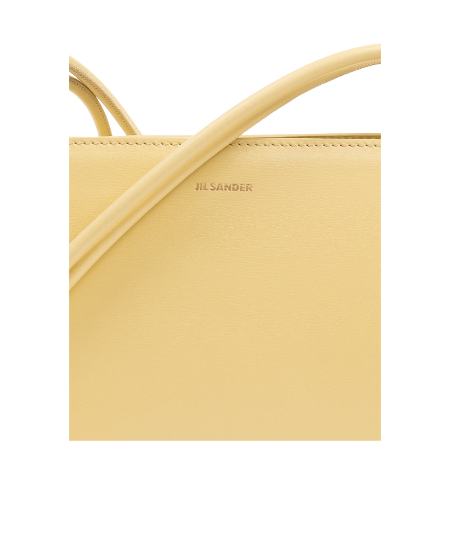 Jil Sander Small Giro Leather Shoulder Bag In Yellow