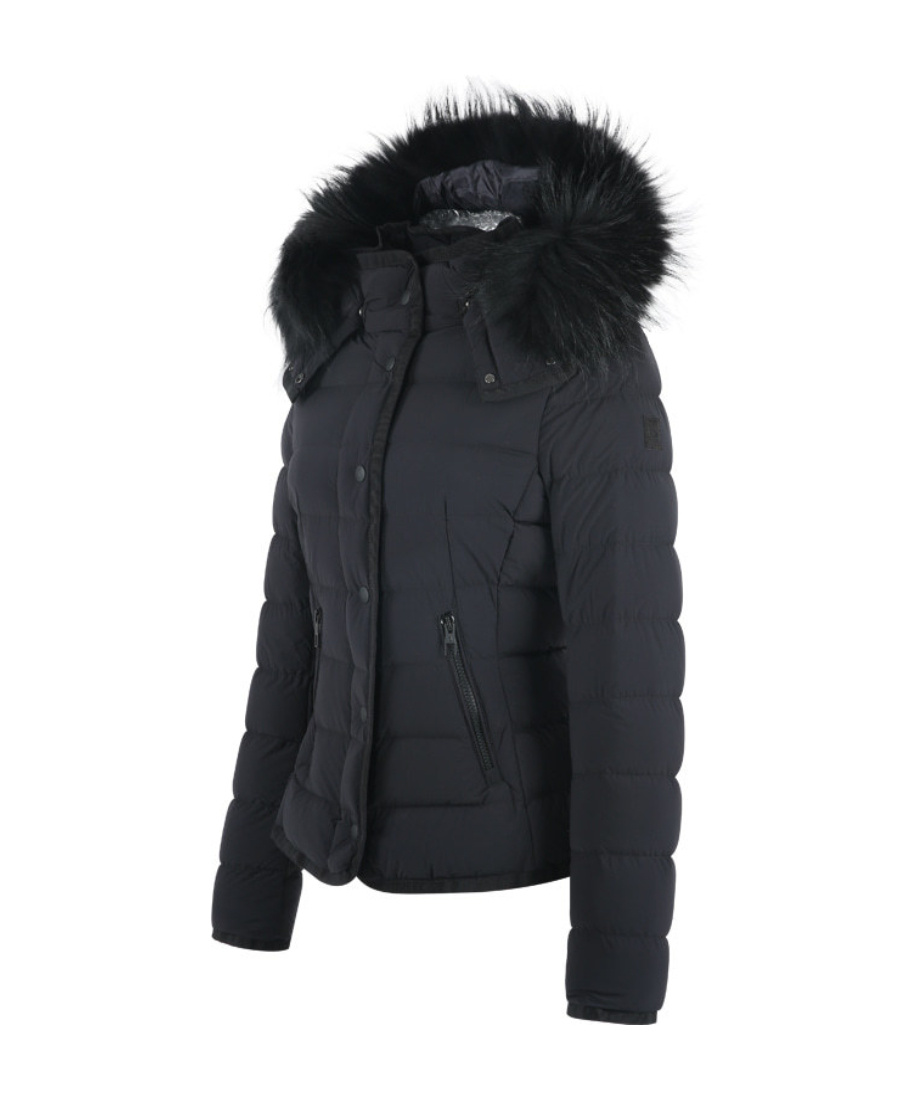 Montecore Padded Hooded Jacket In Black