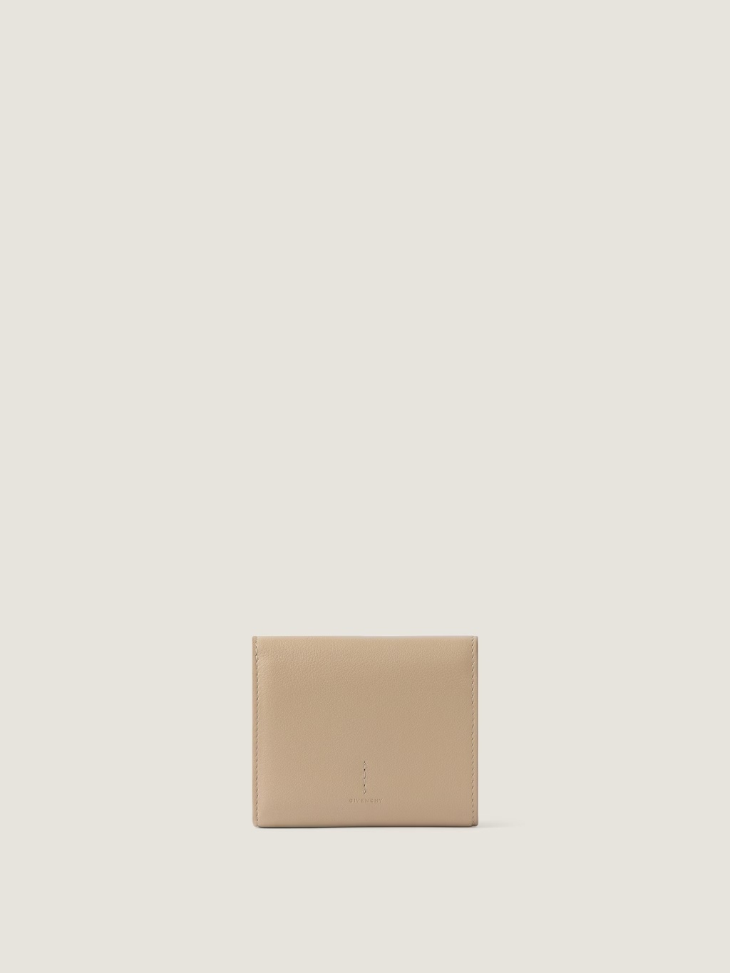 Givenchy Day Wallet In Grained Leather In Brown