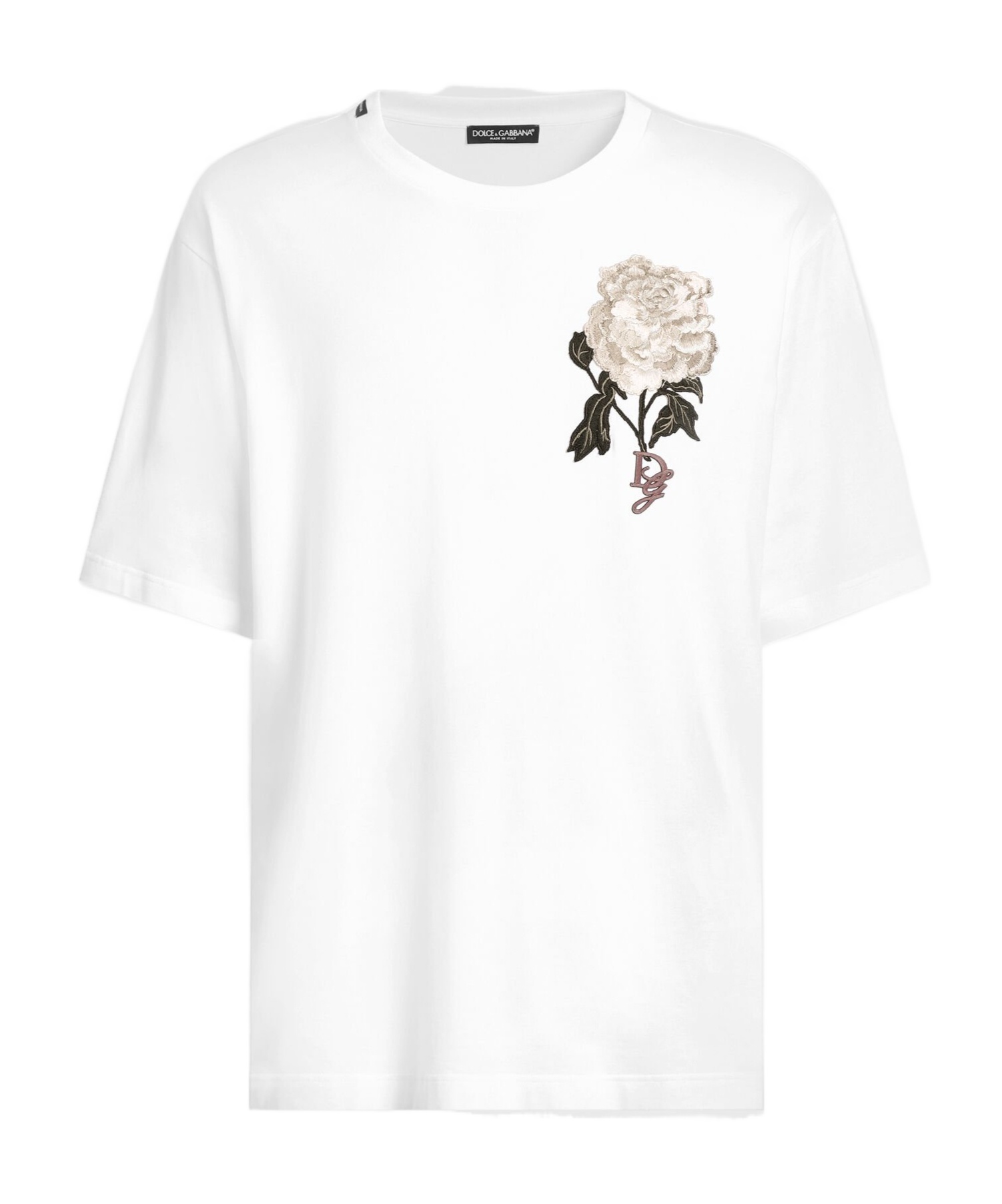 Dolce & Gabbana Rose-embroidered T-shirt