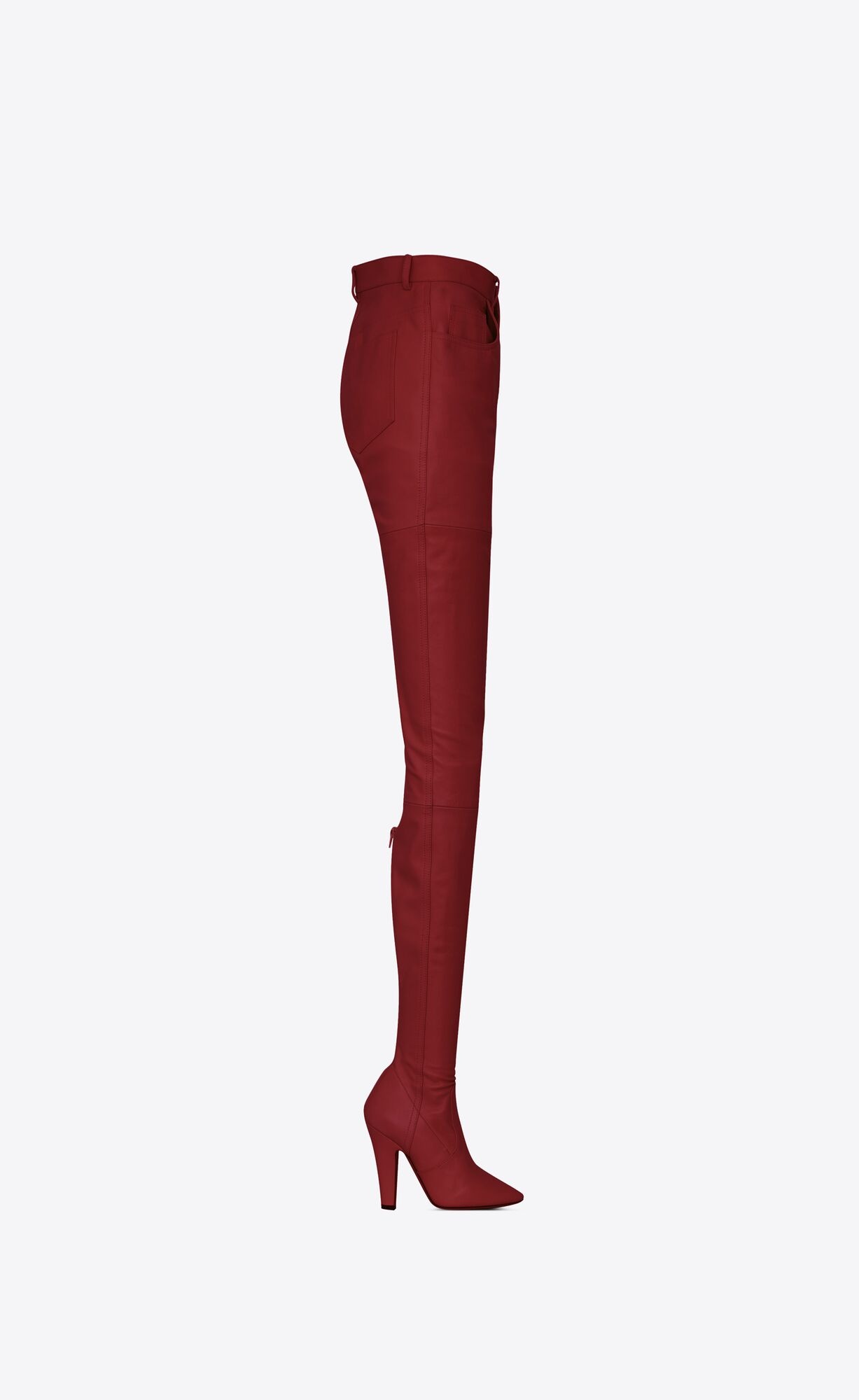 Saint Laurent Skinny Leather Pantaboots