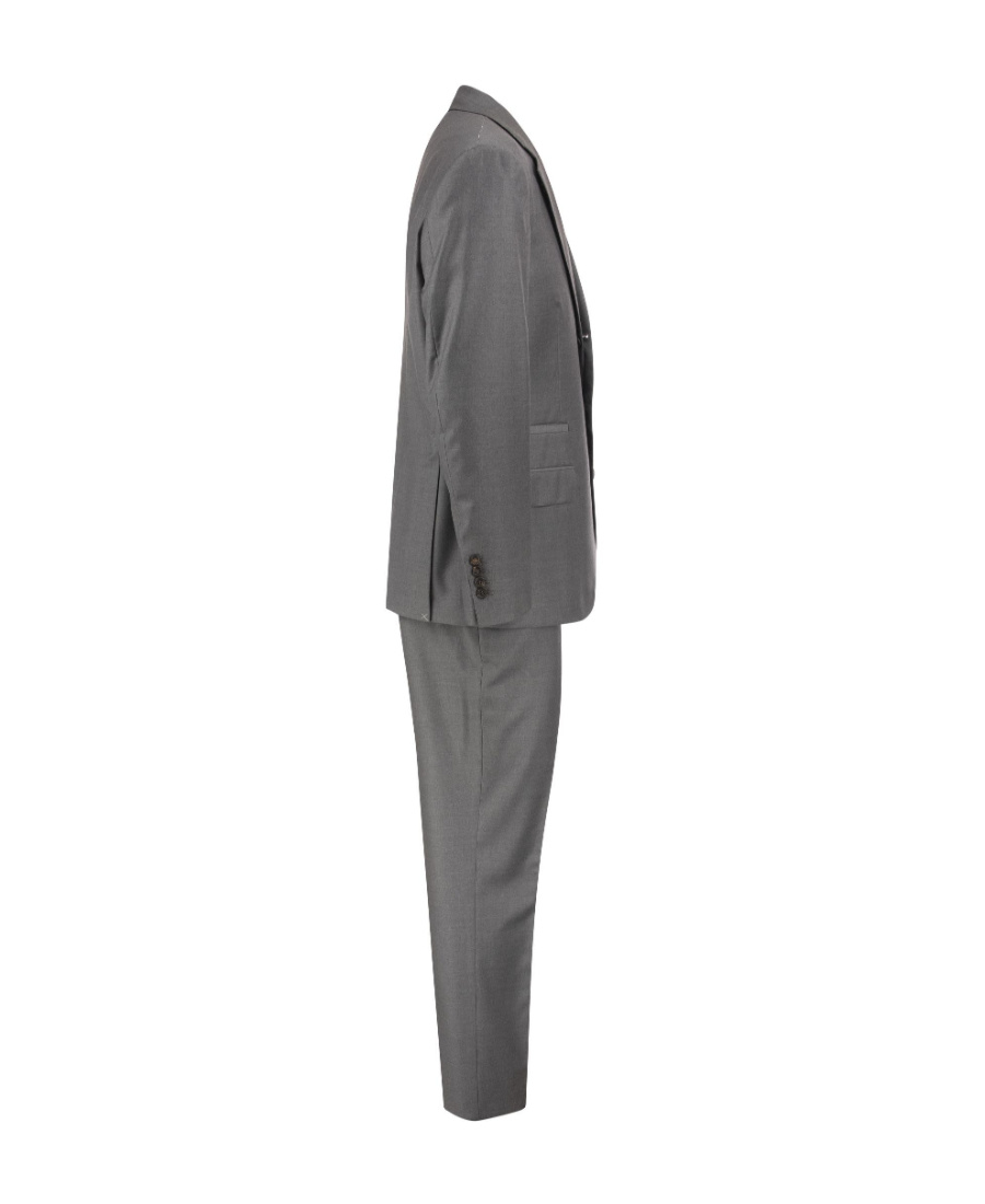 Brunello Cucinelli Single-breasted Suit In Gray