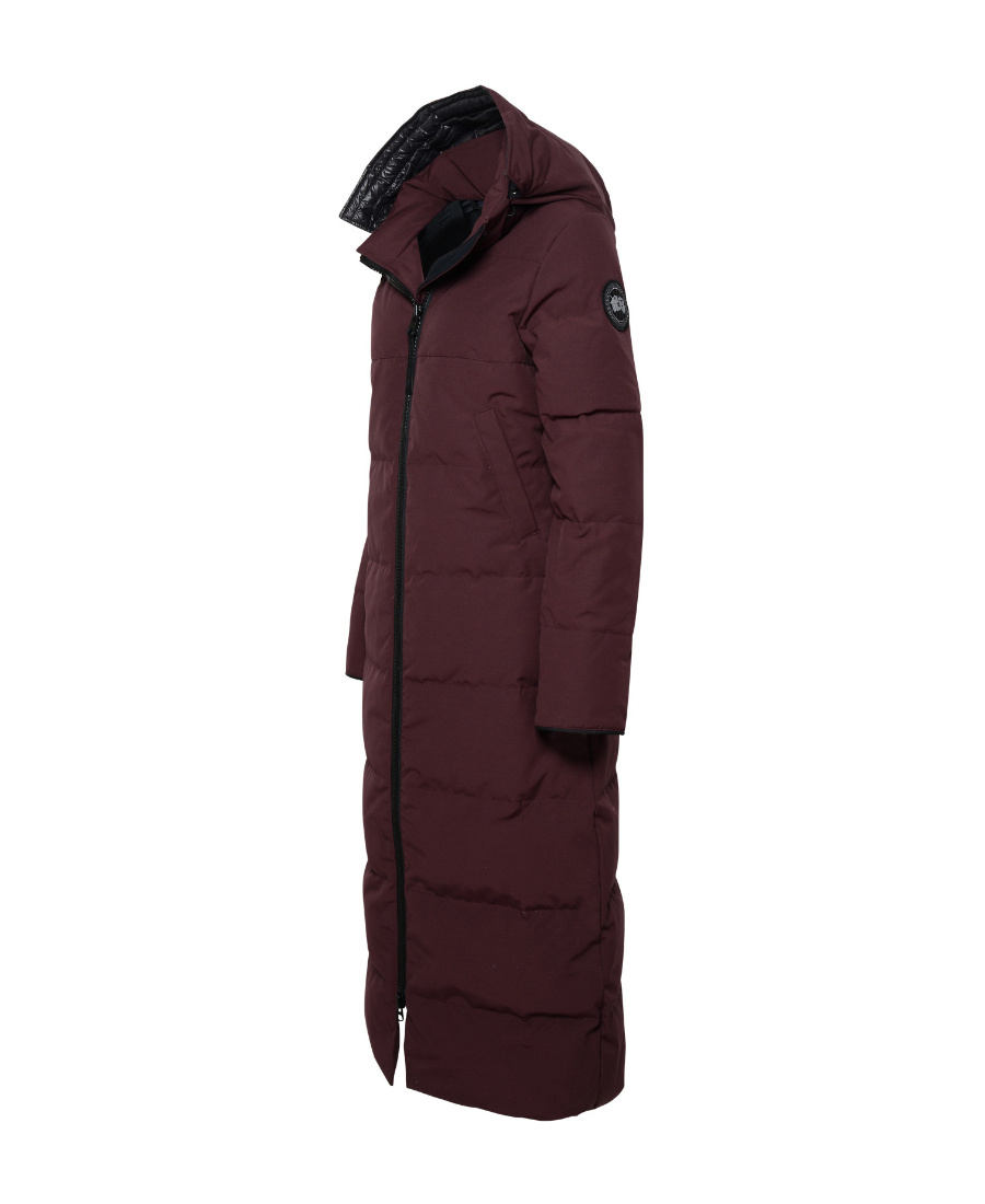 Canada Goose Mystique Padded Maxi Coat In Black