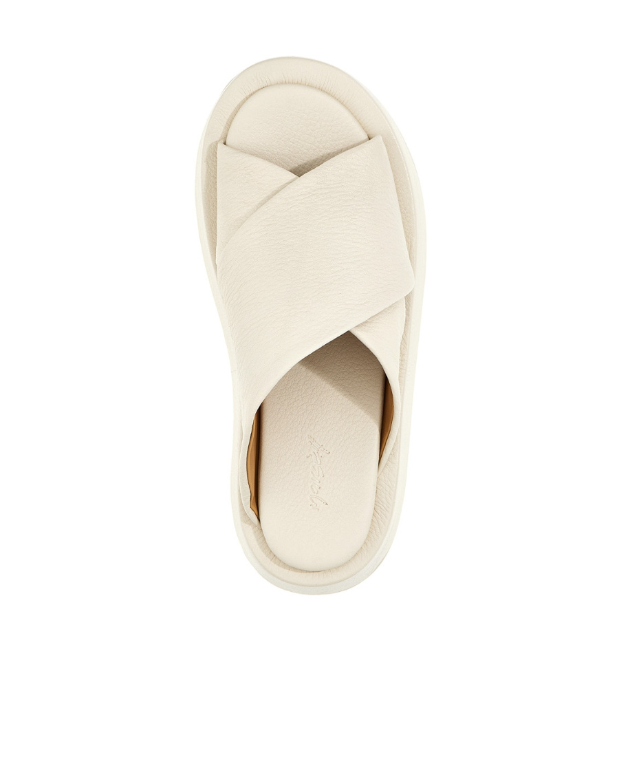 Marsèll Round-toe Platform Mules In White