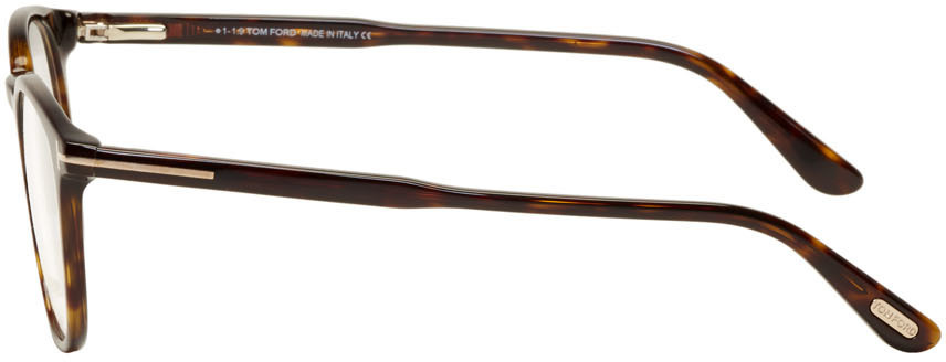 Tom Ford Eyewear Round Frame Glasses In Brown