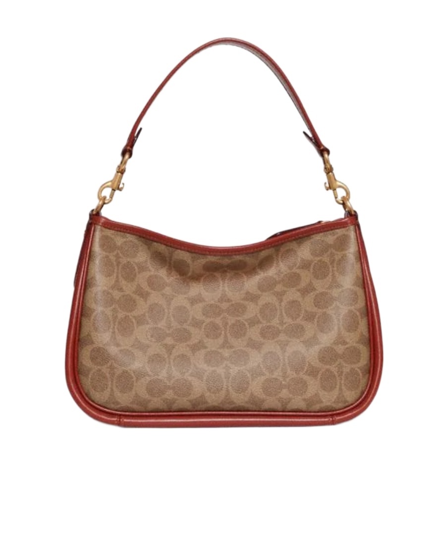 Coach Logo Shoulder Bag In Brown