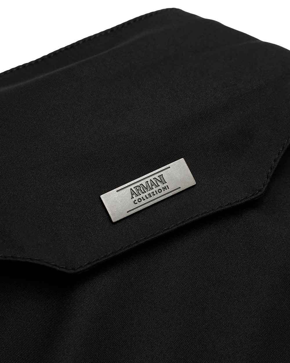 ARMANI COLLEZIONI REMOVABLE HAT LOGO COAT
