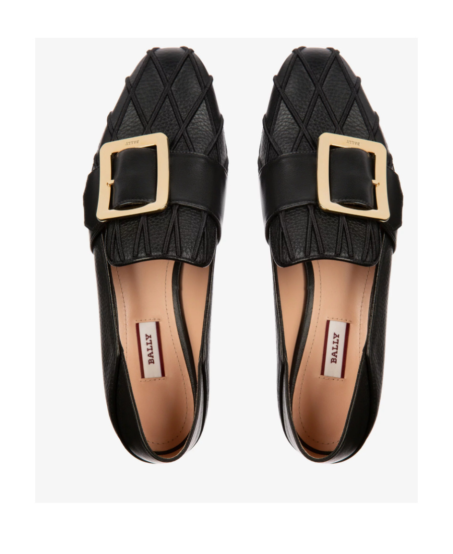 Bally Janelle Golden Button Love Shoes In Multicolor