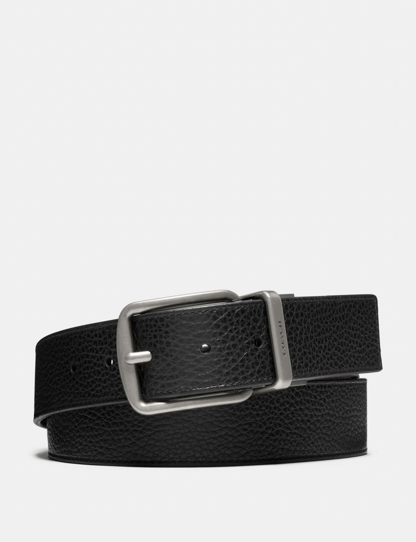 Shop Coach Stylish Leather Pin-buckle Belt In Black