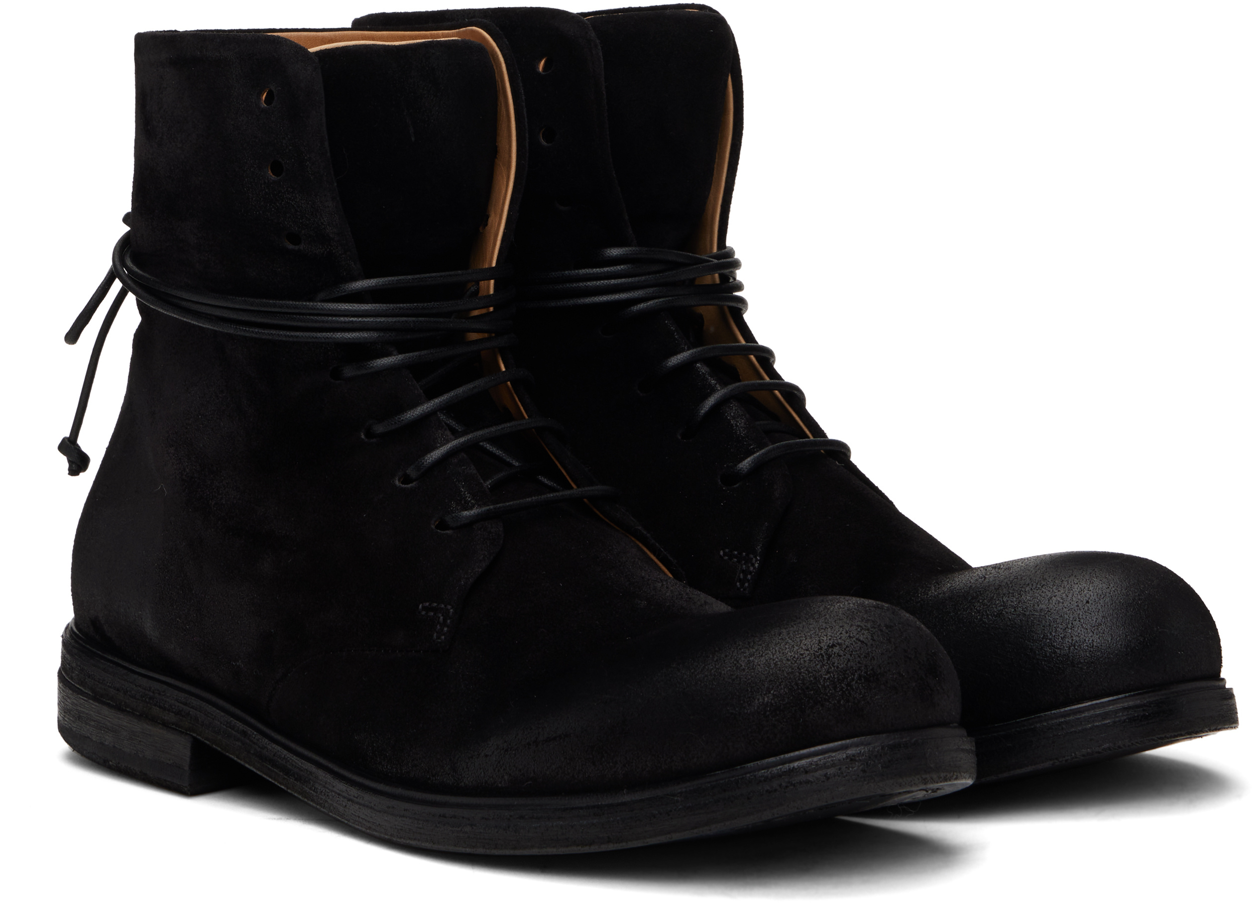 Marsèll Zucca Media Lace-up Ankle Boots In Black