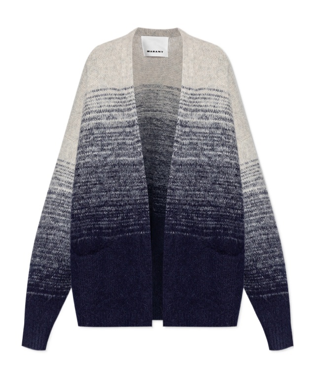 Isabel Marant Daneah Ombré-effect Cardigan In Black