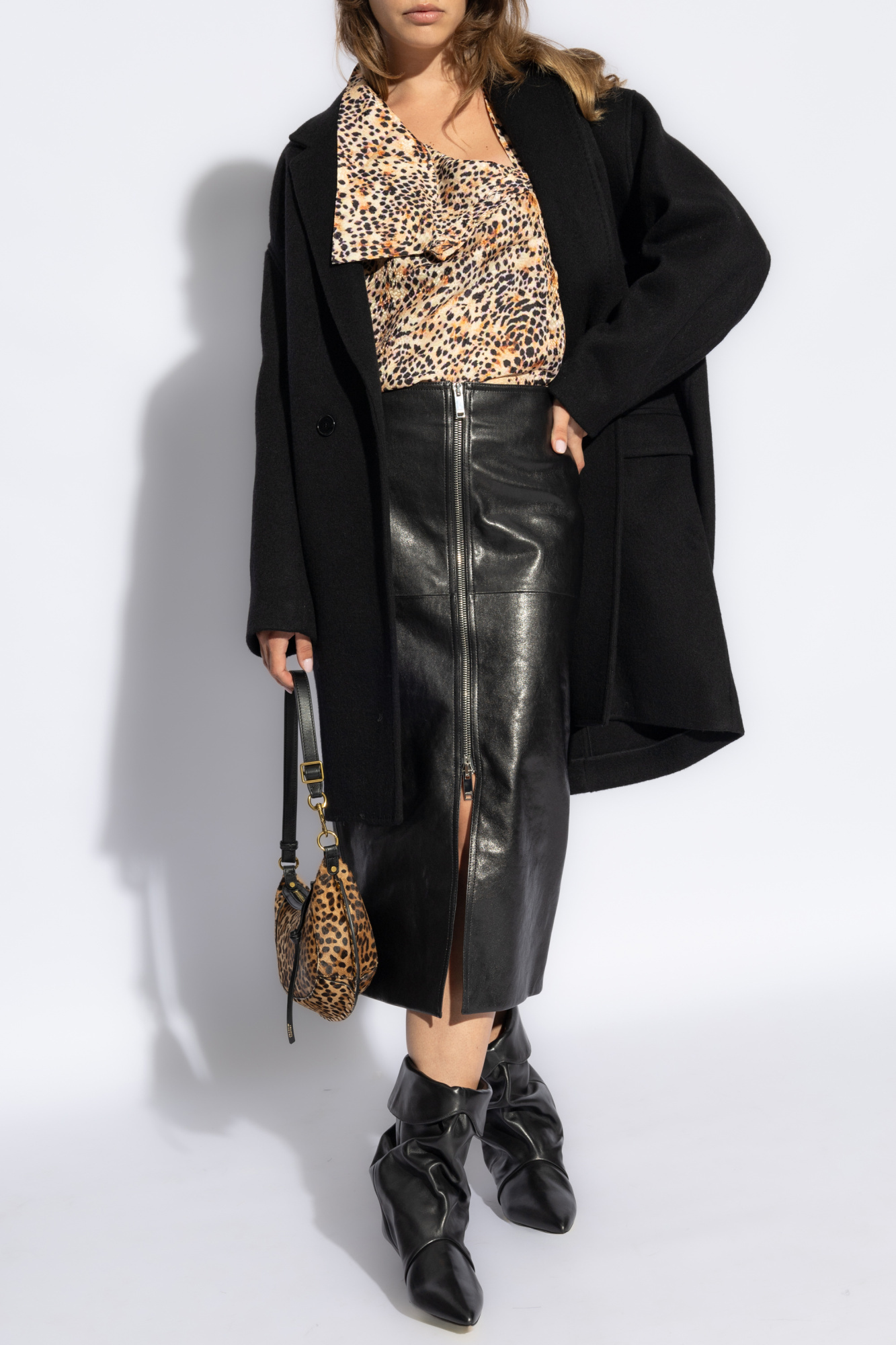 Isabel Marant Campbelle Single-breasted Coat In Black