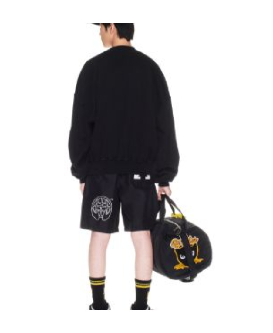 Off-white Off White Men Black Cotton Sweatshirt In Black