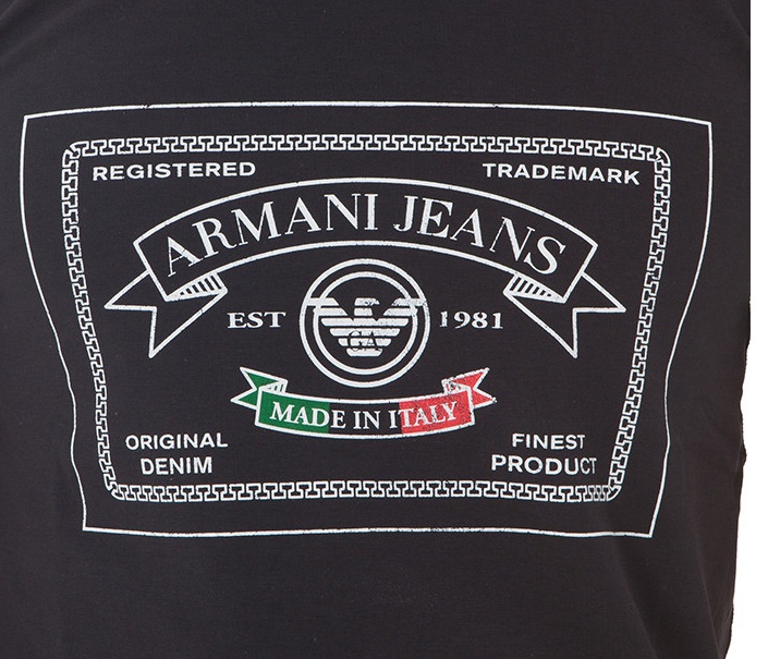 ARMANI JEANS LOGO DETAILS T-SHIRT