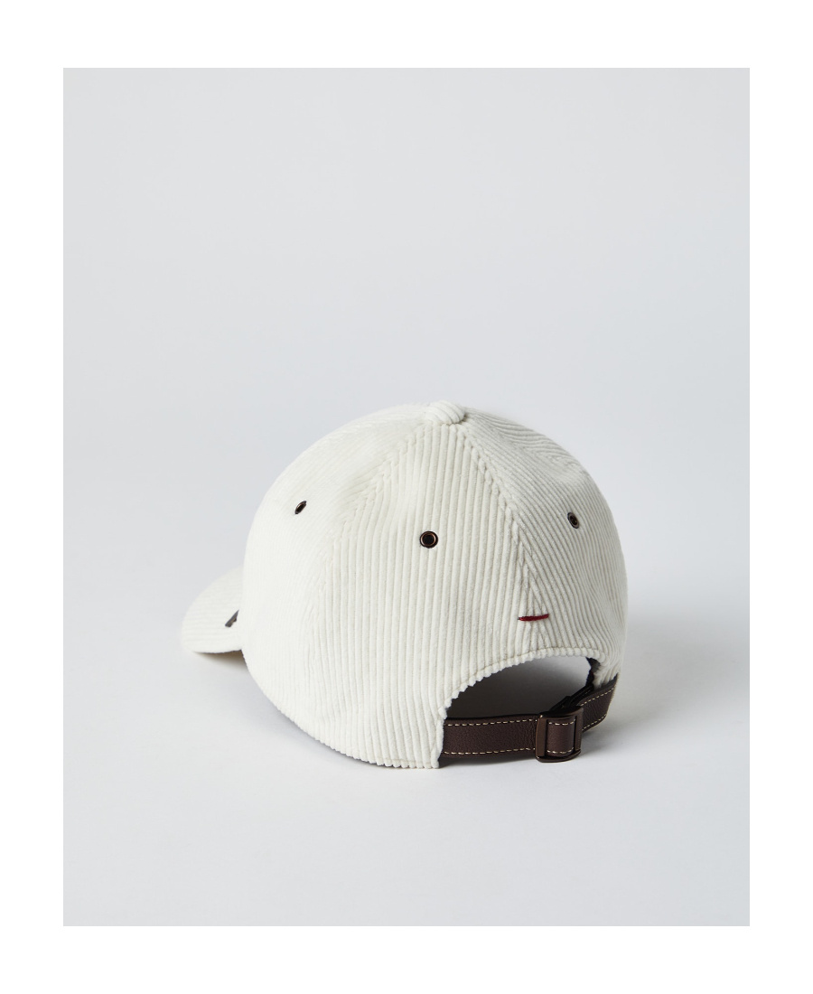 Brunello Cucinelli Ribbed Baseball Cap In Neutral