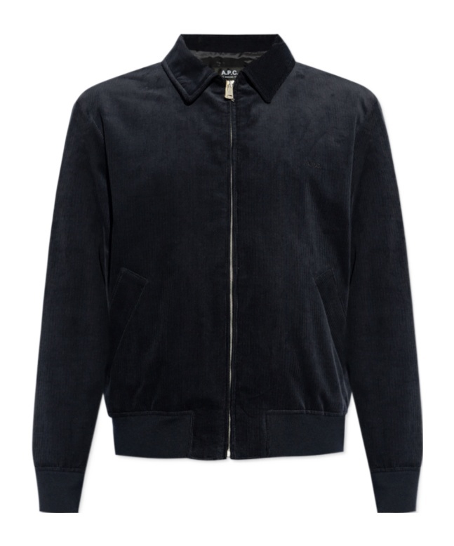 Apc Long-sleeved Casual Jacket In Black
