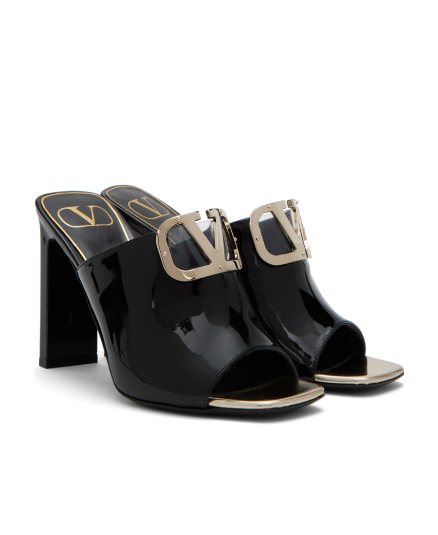 VALENTINO GARAVANI VLOGO 100MM PATENT FINISH MULES