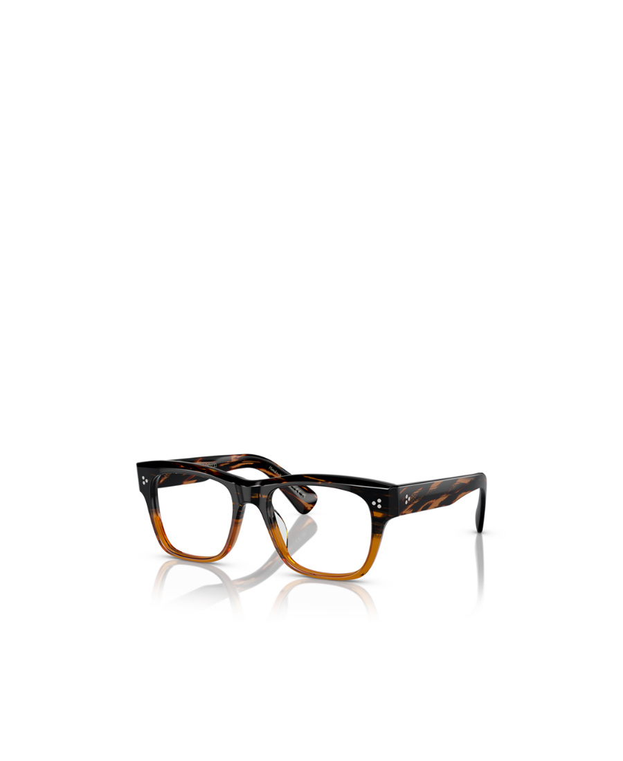 Oliver Peoples Translucent Zebra-pattern Wayfarer Glasses In Brown