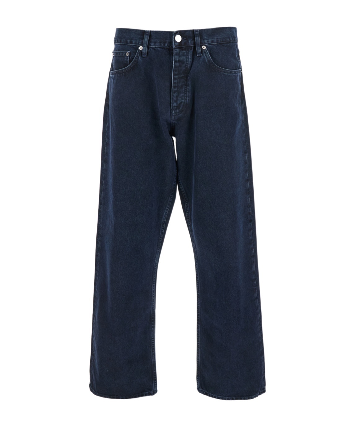 Sunflower Blue Jeans With Belt Loops And Logo Patch On The Rear
