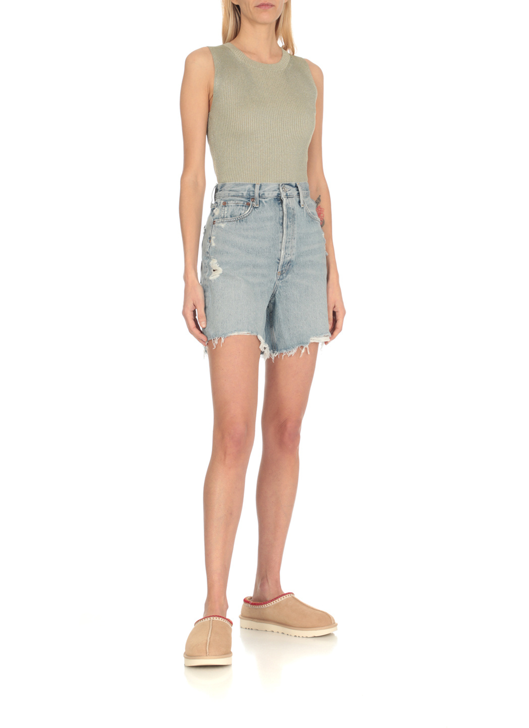 Shop Ugg Tazz Slip-on Mules In Nude