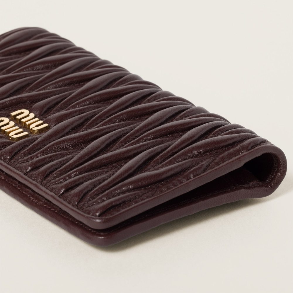 Miu Miu Quilted Flap Wallet In Black