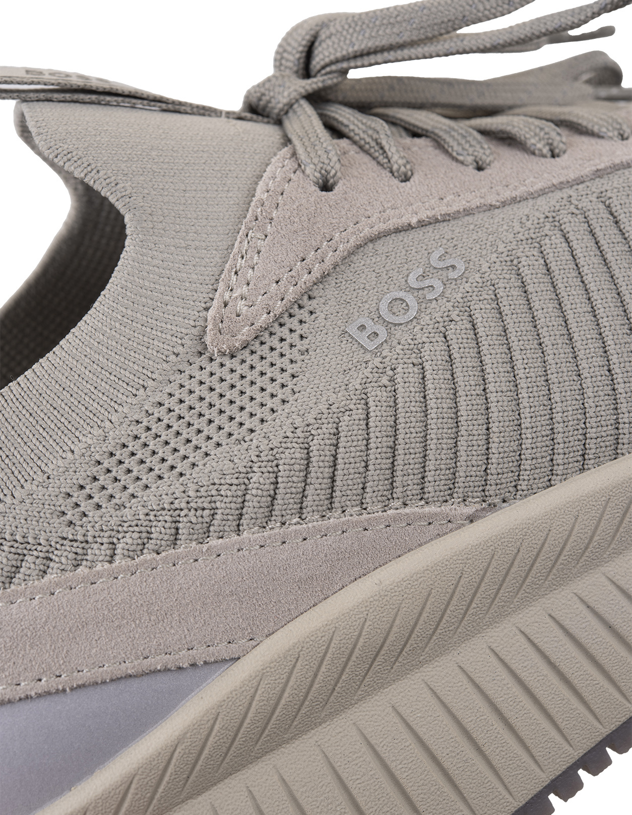 Hugo Boss Ttnm Evo Slon Panelled Sneakers In Nude