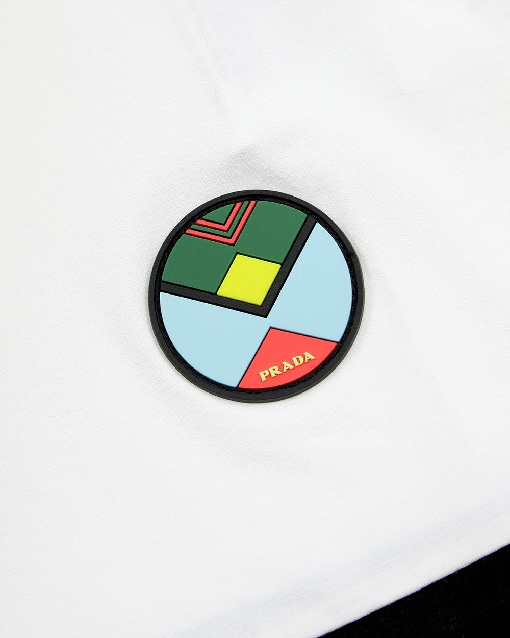 Prada Logo Details T-shirt In White