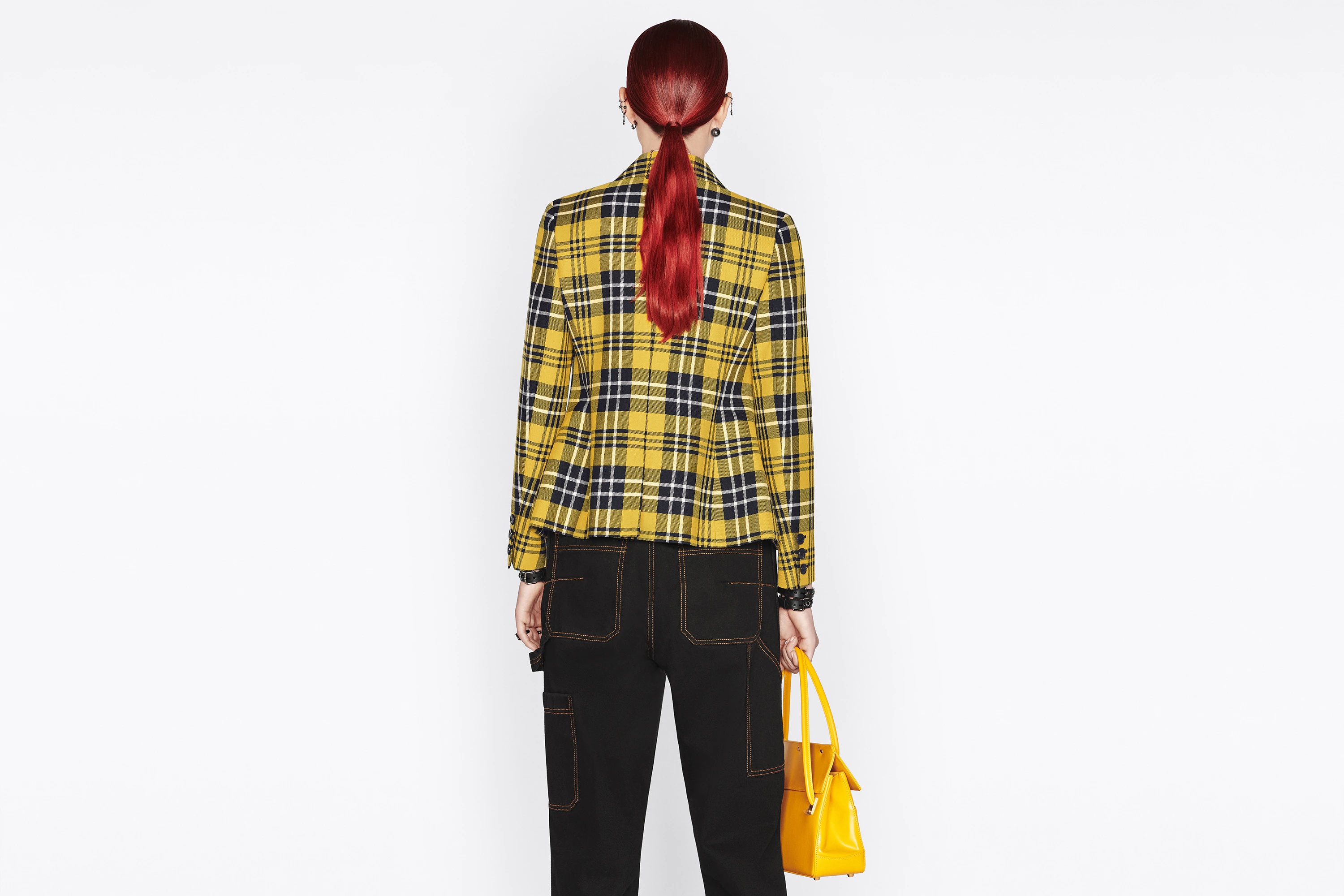 Shop Dior Fitted Jacket In Green