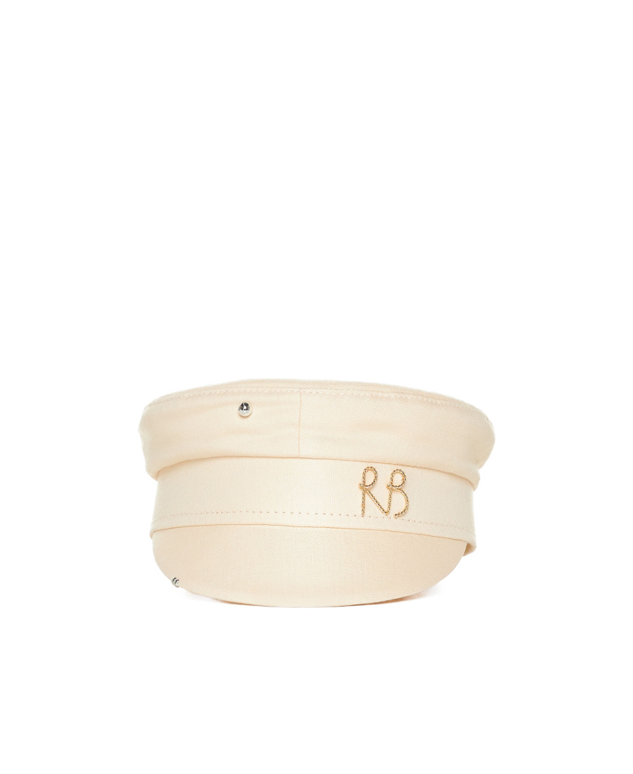 Ruslan Baginskiy Logo-appliqué Newsboy Cap In White