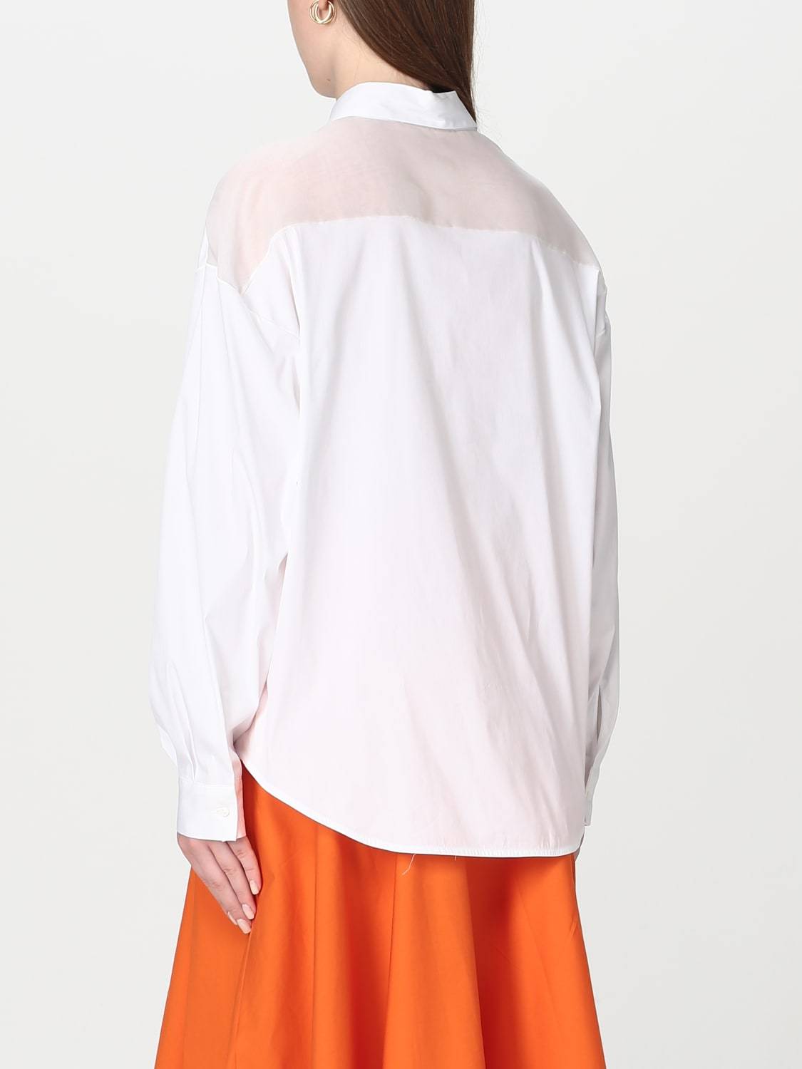 Fabiana Filippi Long-sleeved Shirt In White