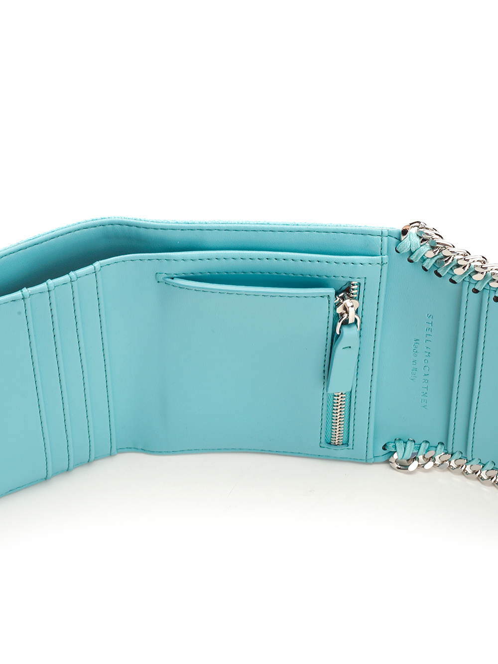 Stella Mccartney Logo Wallet In Blue