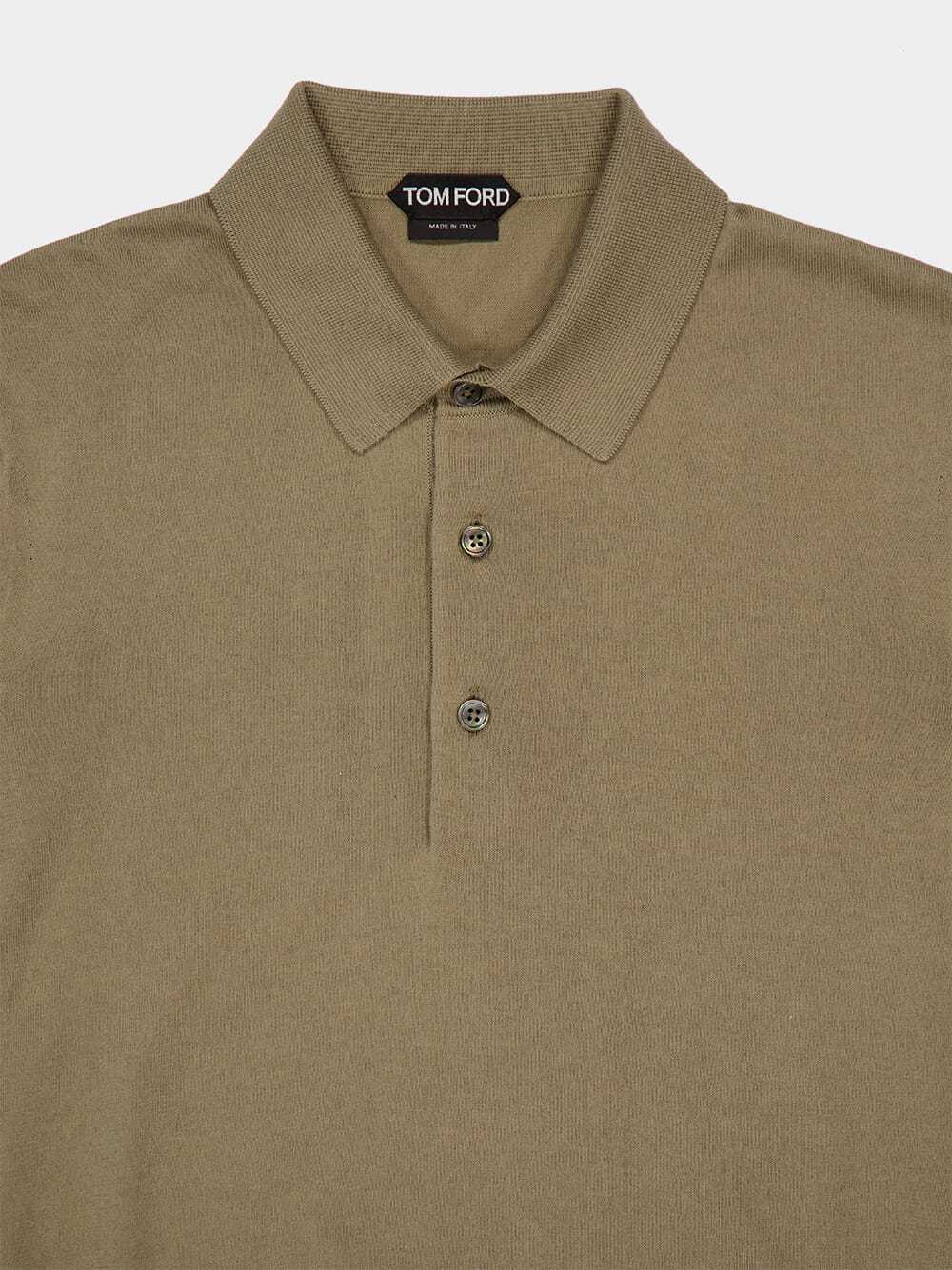 Tom Ford Short-sleeved Polo Shirt In Nude