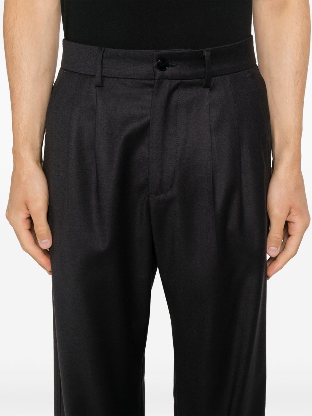 Barena Venezia Belt-loop Casual Pants In Black