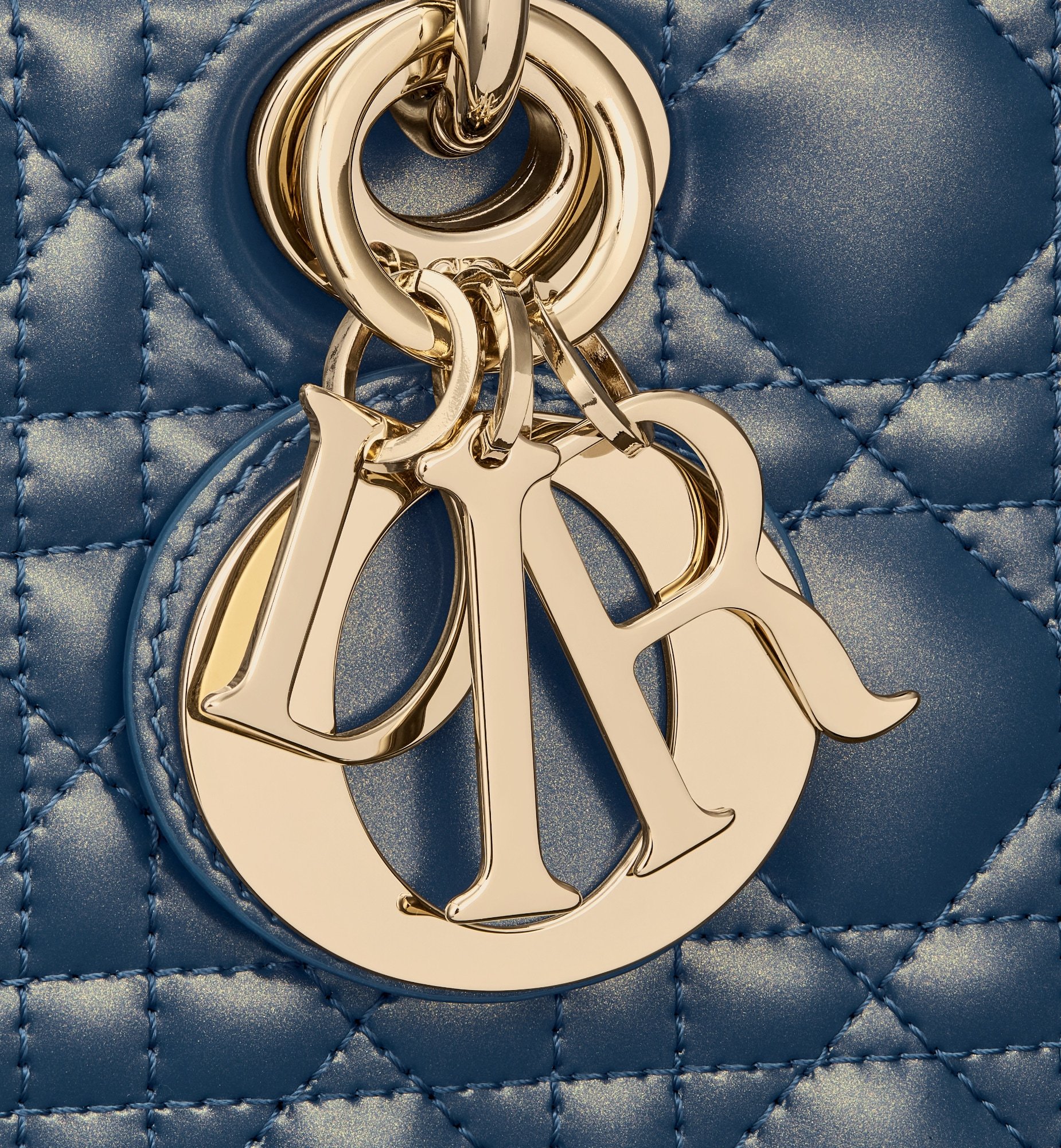 Dior Medium Lady D-joy Shoulder Bag In Blue