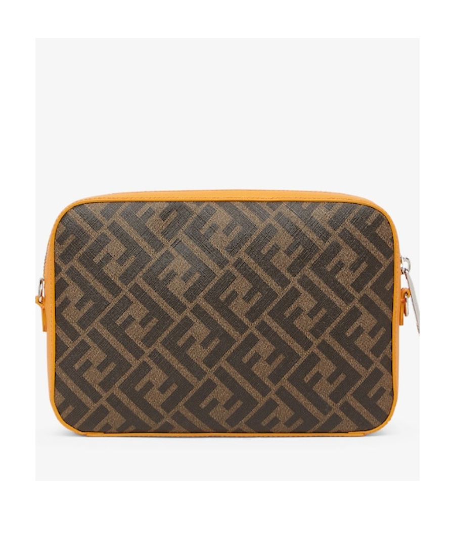 Fendi Ff Motif Camera Bag In Orange