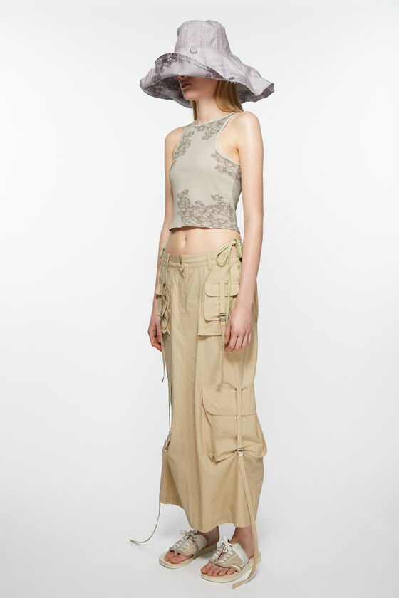 Acne Studios Cargo Skirt In Nude