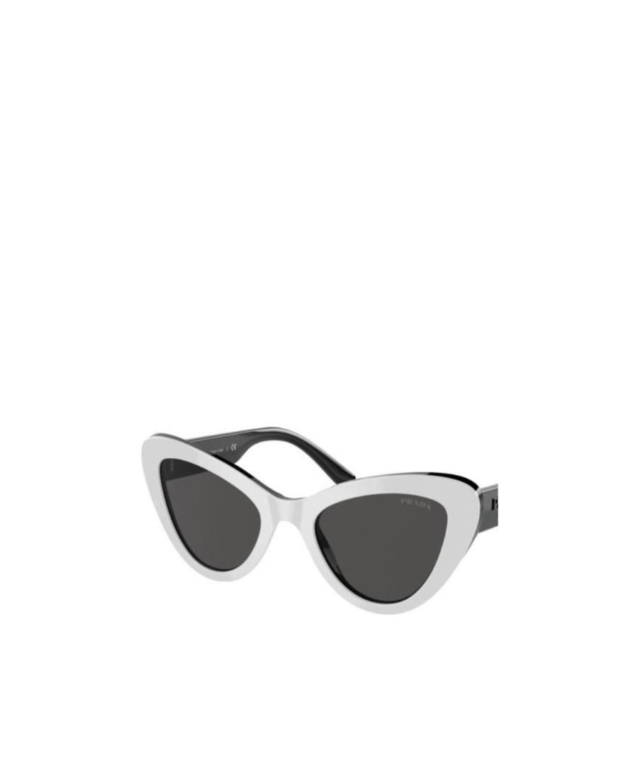 Prada Cat's Eye Frame Logo Sunglasses In Black