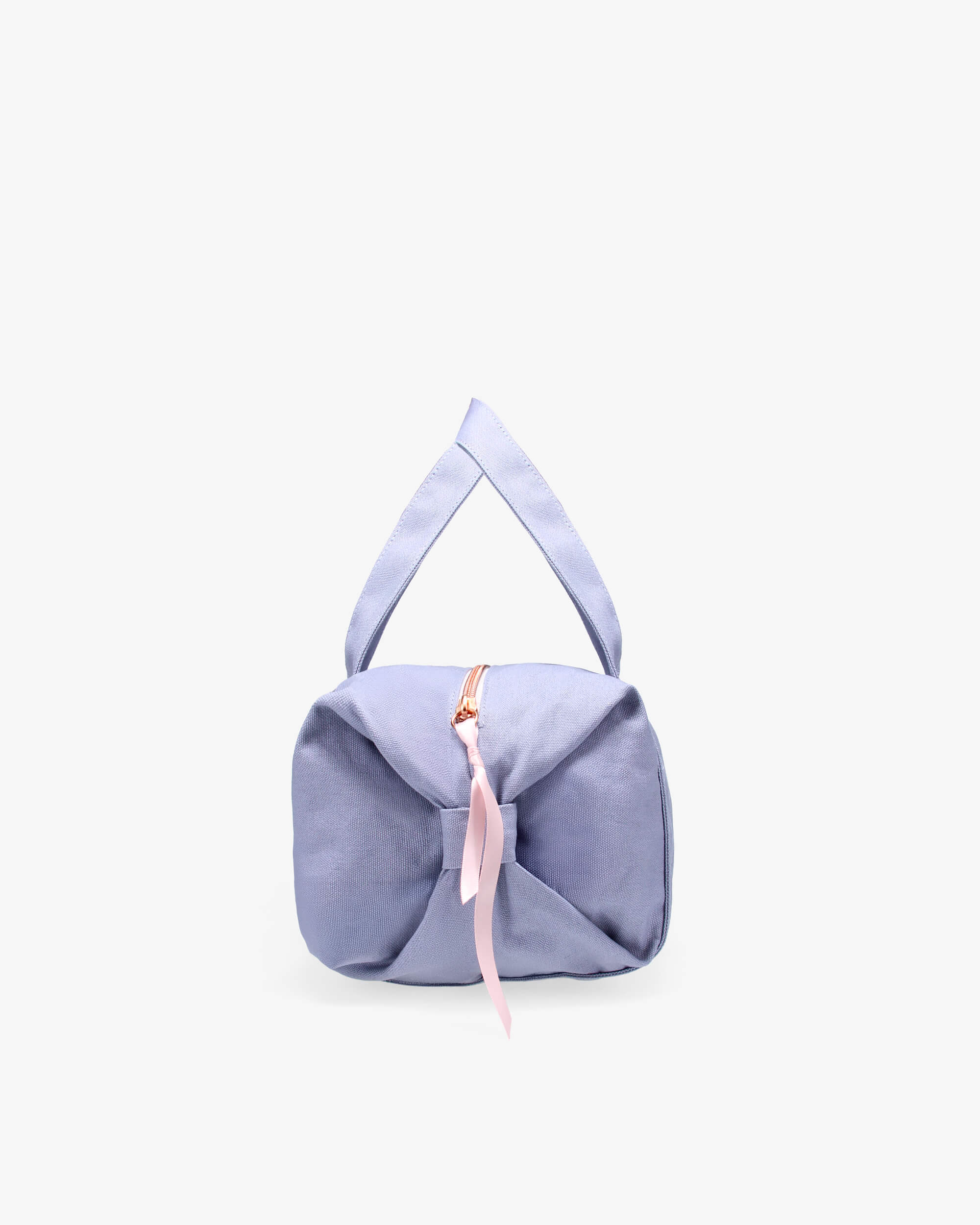 Repetto Small Cotton Duffle Bag With Logo In Purple