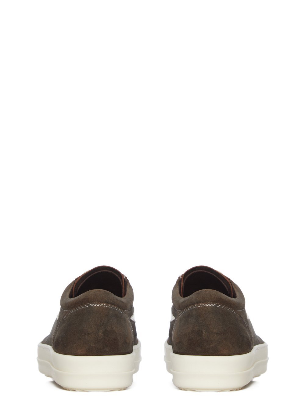 Rick Owens Sneakers Low-top Concordians Runway Vintage In Suede Leather In White