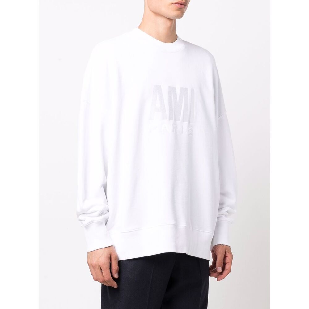 Ami Alexandre Mattiussi Tonal Logo-embroidered Sweatshirt