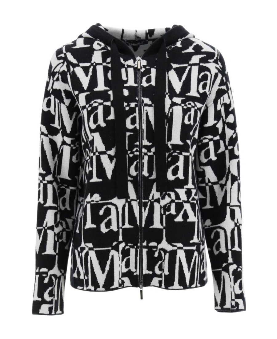 Max Mara Maiorca Logo Hoodie In Black