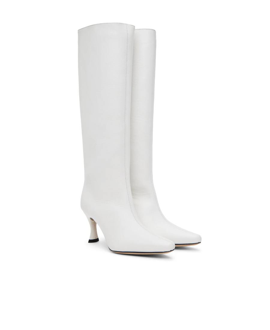 Shop By Far Stevie 42 Pointy Boots In White