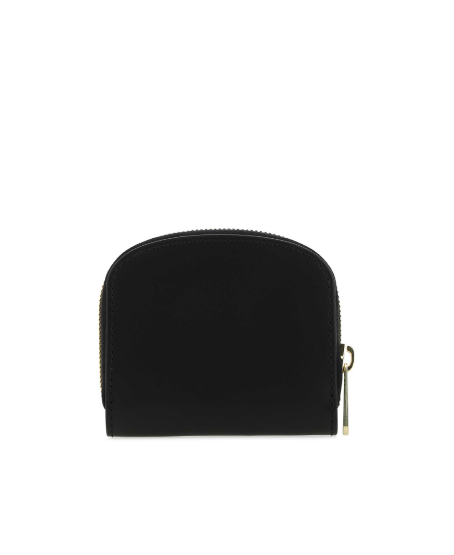 Apc Demi-lune Mini Compact Wallet In Black