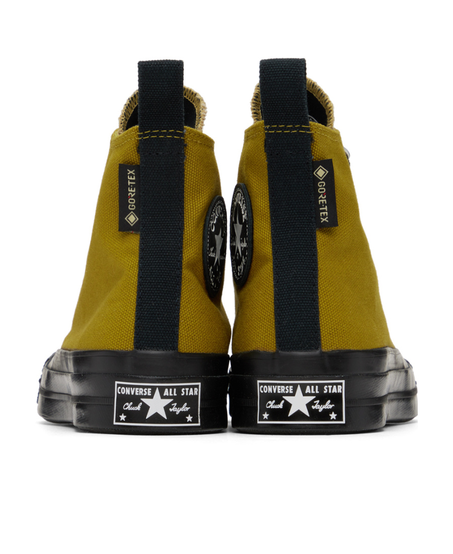 Converse Logo Affixed With High Upper Board Shoes In Black