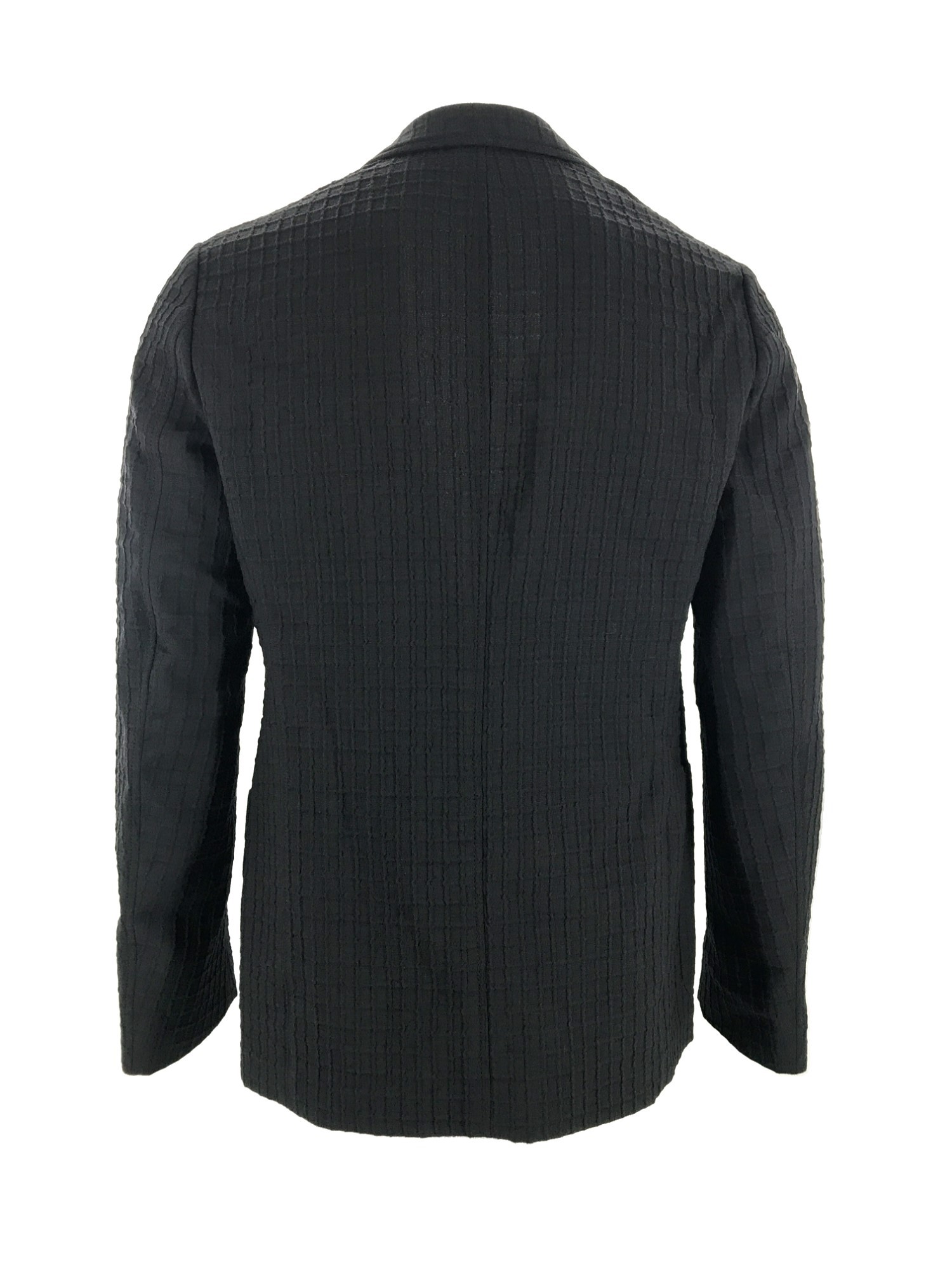 Armani Collezioni Long Sleeved Suit Jacket In Black