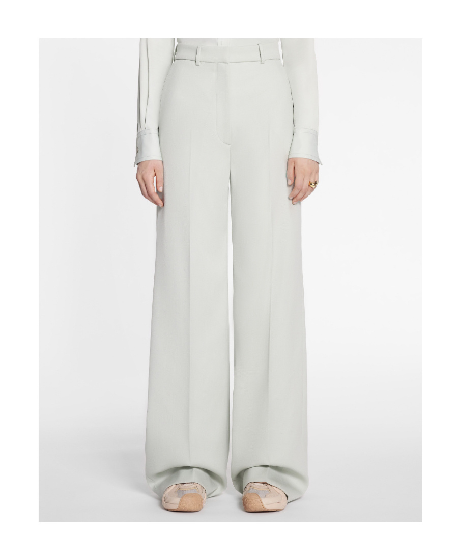 Lanvin High-waisted Tailored Trousers In White