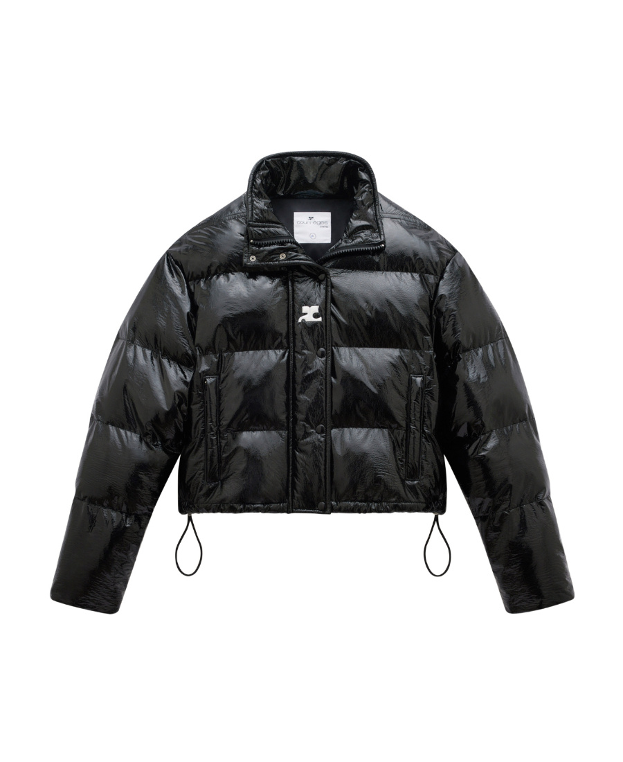 Courrèges Courreges Women Down Jacket With Logo In Black