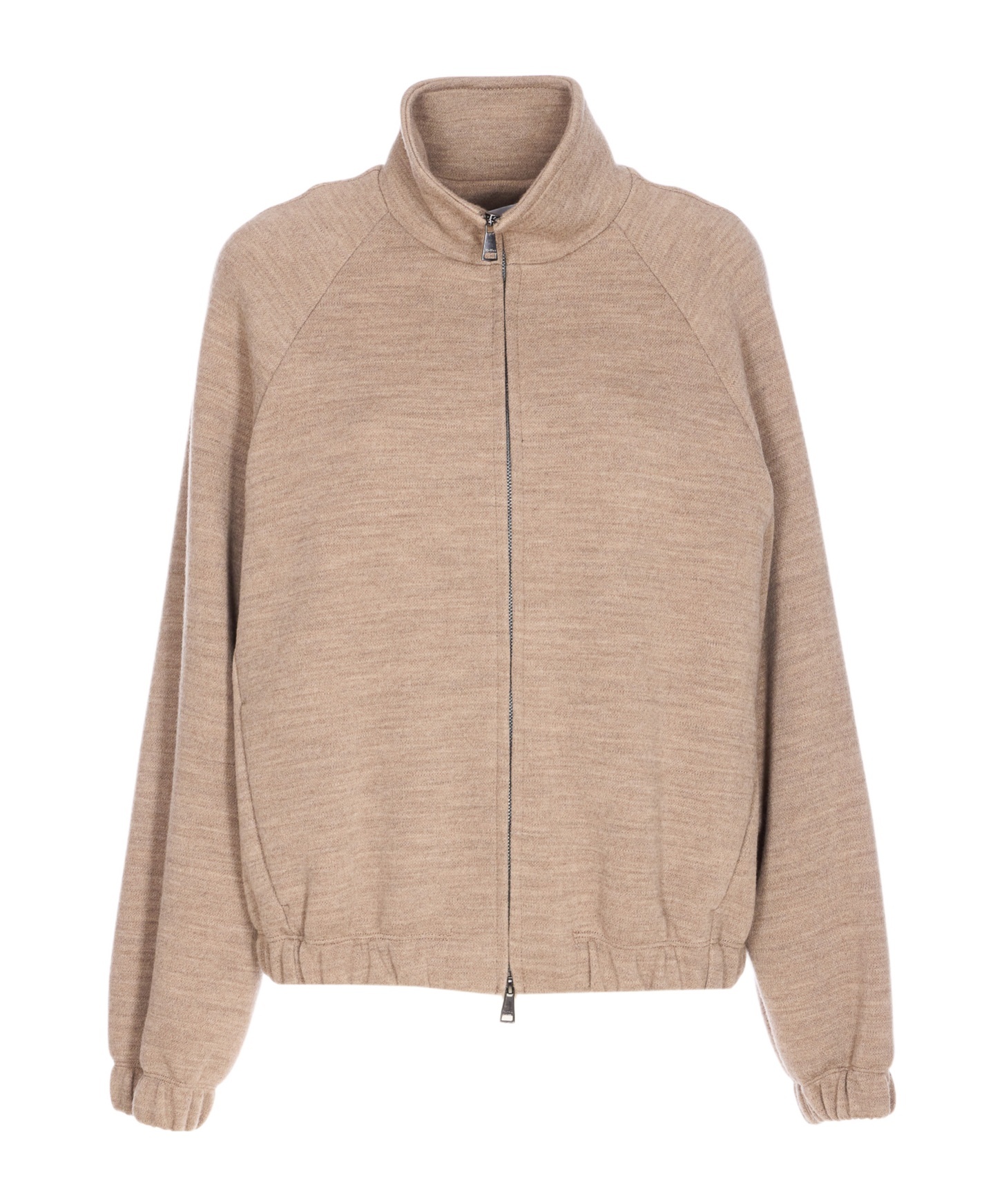 Max Mara Wool Sweatshirt In Brown