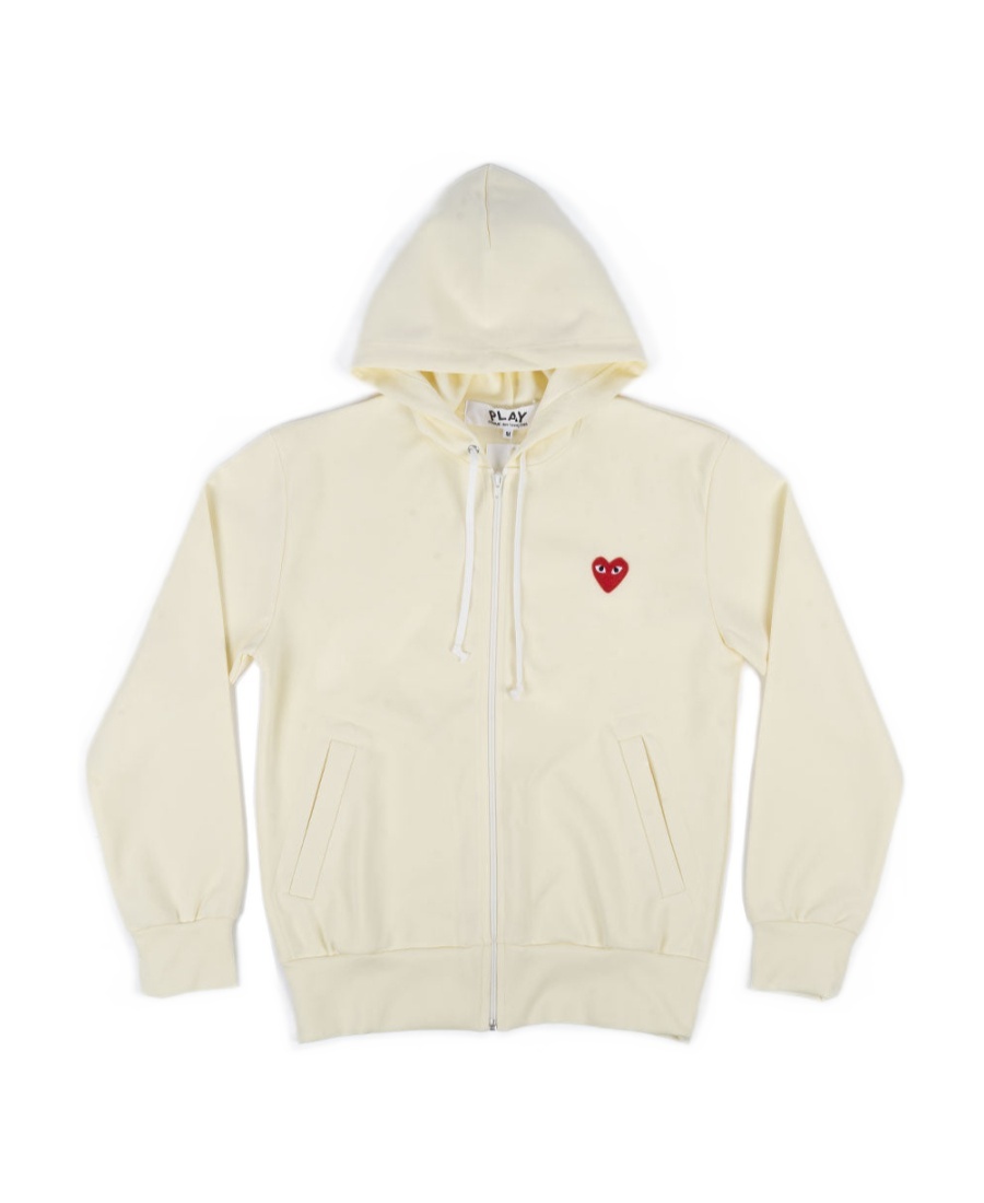 Comme Des Garçons Play Long-sleeved Sweater In White