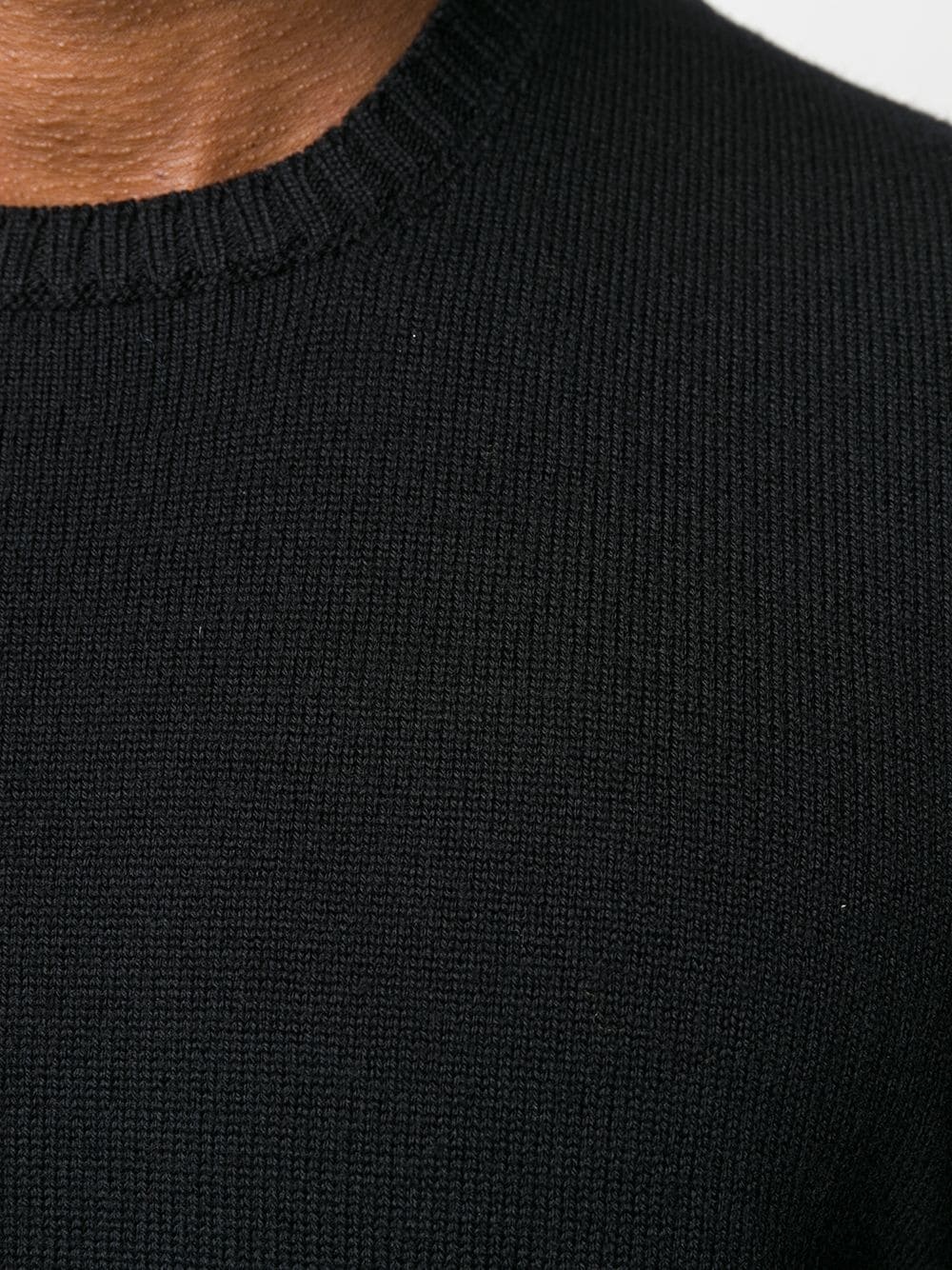 Drumohr Raglan-sleeved Cashmere Jumper In Black
